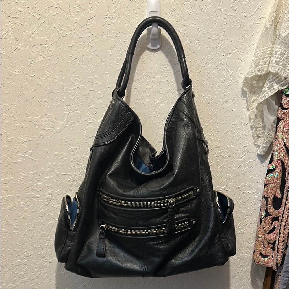 Black Coach Leather Bag